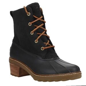 Sperry Black and Brown Lace Up Boots